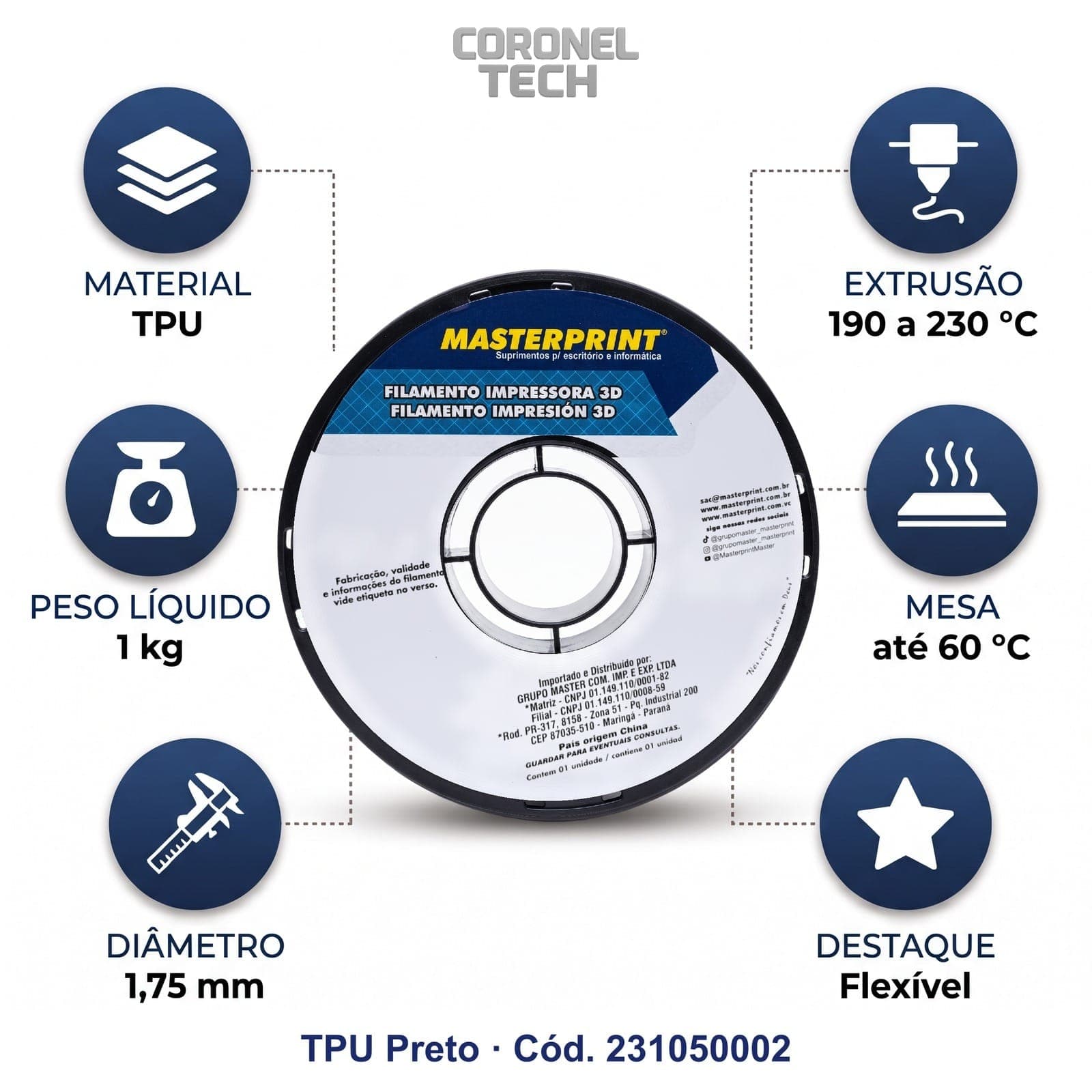 TPU Preto: os dados do material